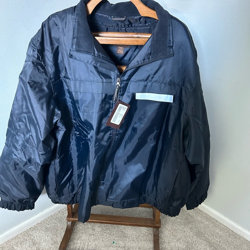 Men's Navy Blue Windbreaker Jacket